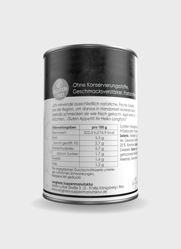 DICKE KUMPELS . Kartoffelcreme mit Steinpilzen