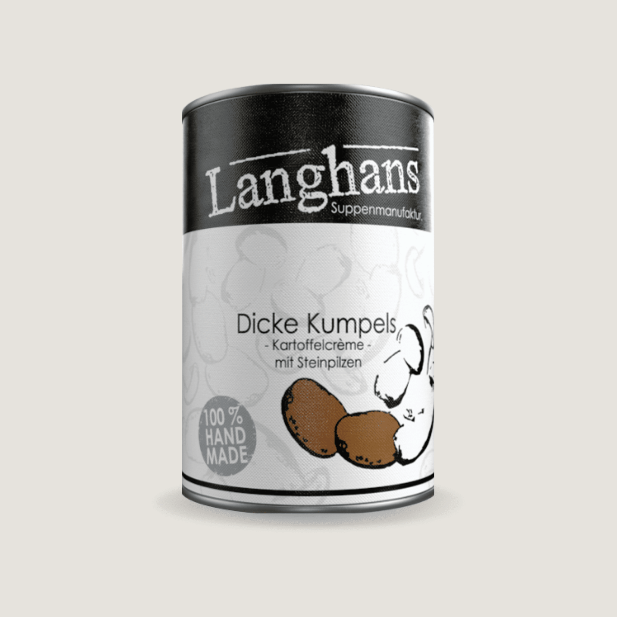 DICKE KUMPELS . Kartoffelcreme mit Steinpilzen