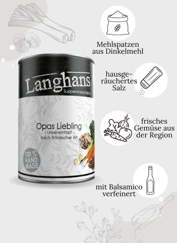 OPAS LIEBLING . Linseneintopf nach fränkischer Art