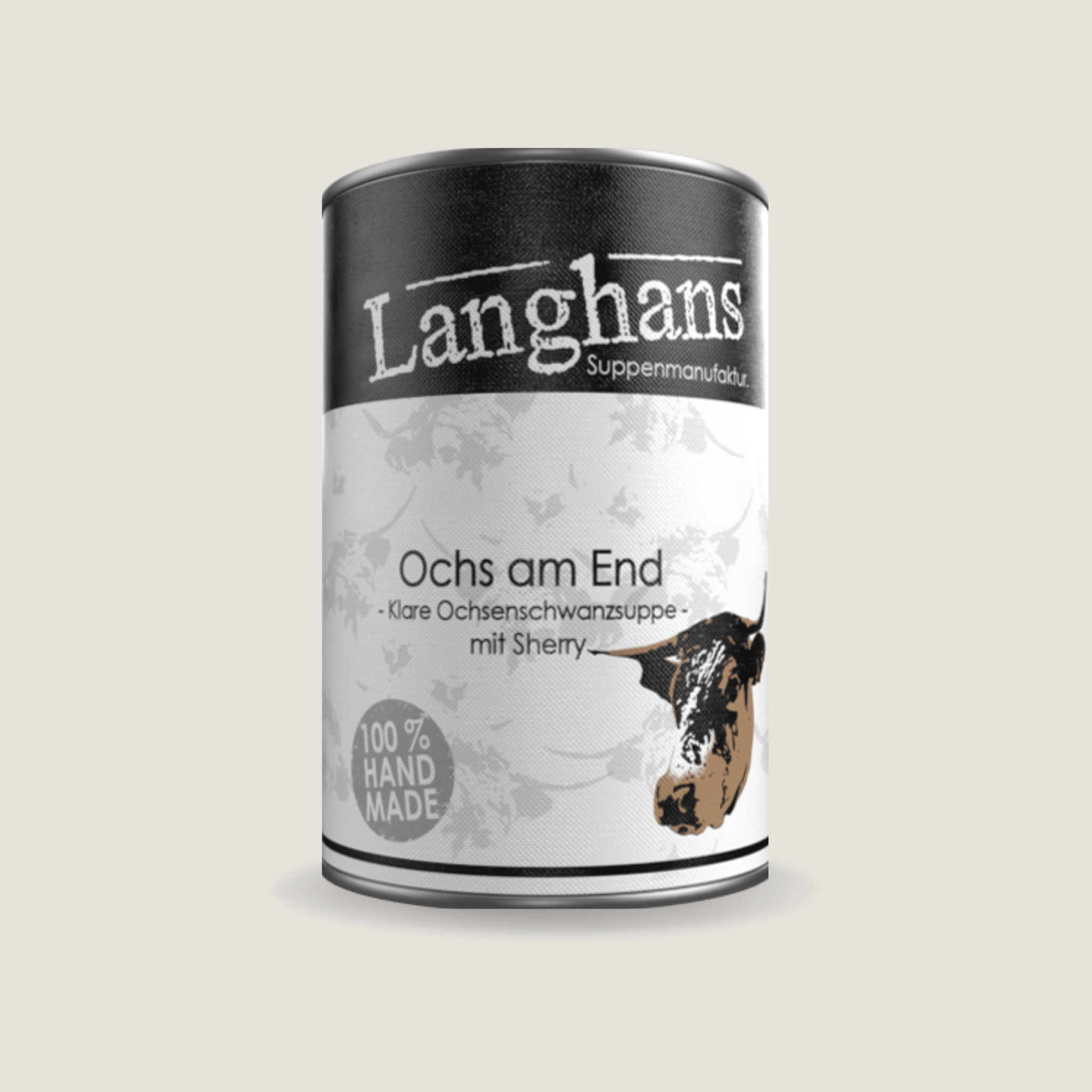 OCHS AM END . Klare Ochsenschwanzsuppe mit Sherry