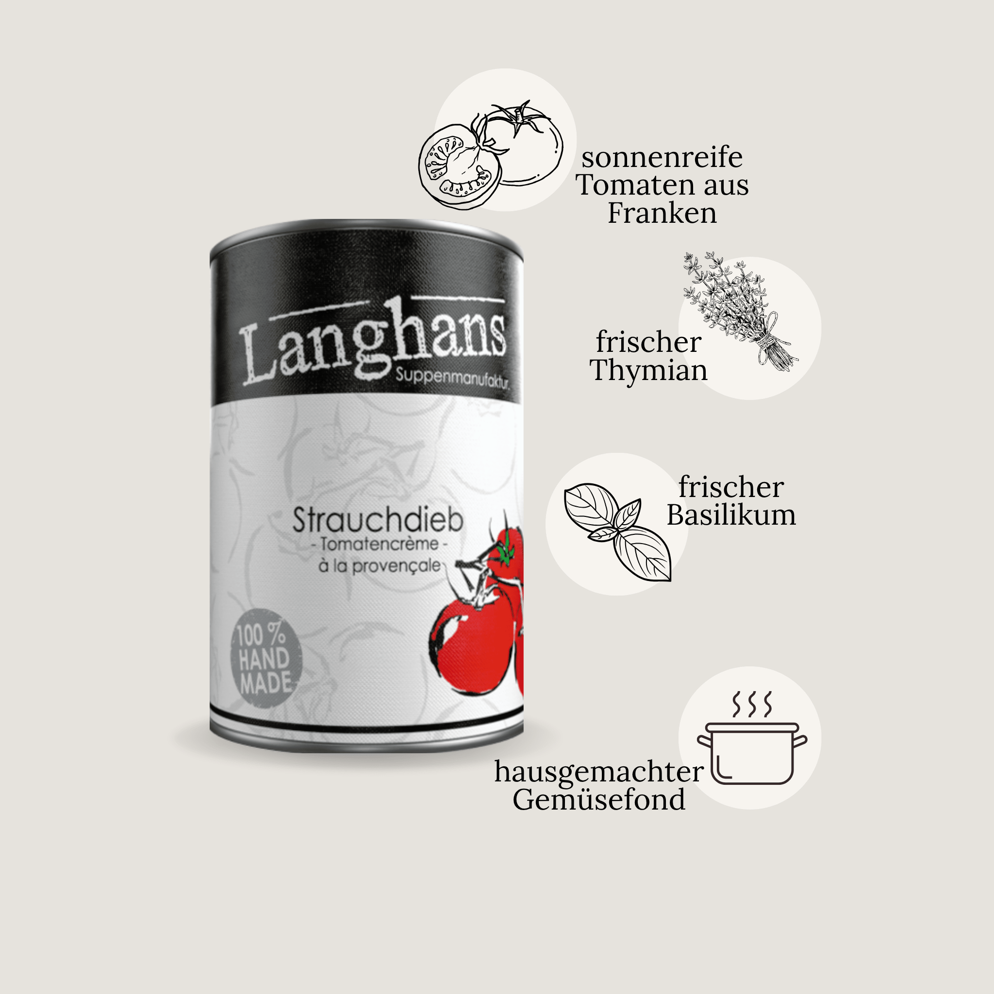 STRAUCHDIEB . Tomatencreme á la provencale
