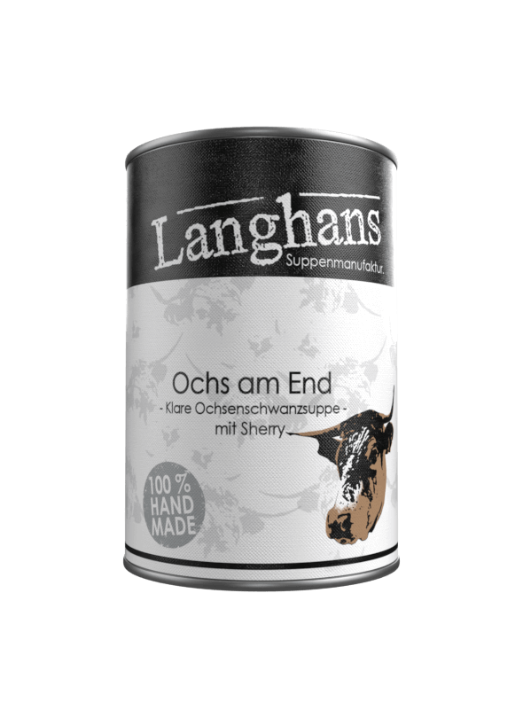 OCHS AM END . Klare Ochsenschwanzsuppe mit Sherry